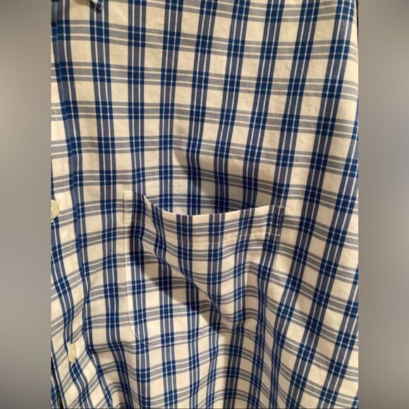 Brooks Brothers Men’s Regent Button Down Shirt Blue & White Check Sz XXL - Picture 3 of 12